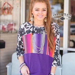 Plum punchy waffle knit pull over